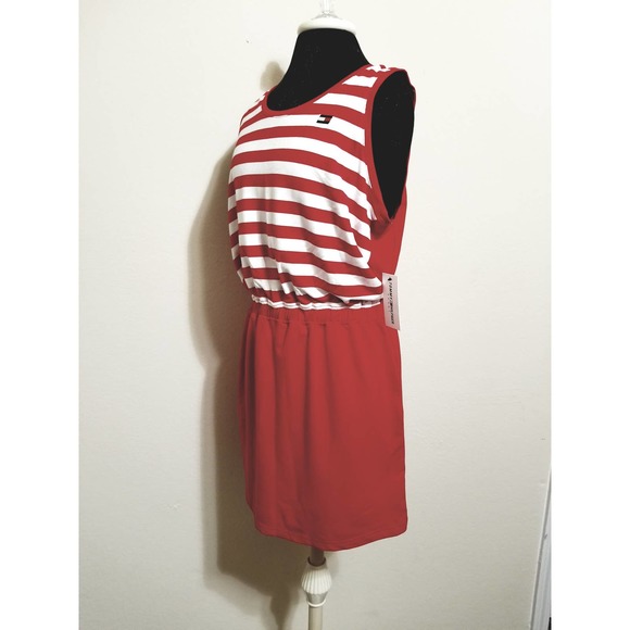 Tommy Hilfiger NWT Mini Dress Sport Sleeveless Scarlet Multi Size Medium… - Picture 2 of 9